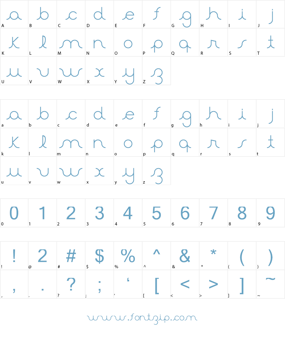 Aster Font Character